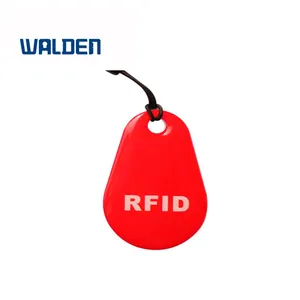 Waterdichte Label Ronde Epoxy Munt Tag Sleutelhanger Transparante Bagage Epoxy Rfid Naam Tag Nfc Mini Card Rfid Key Tags