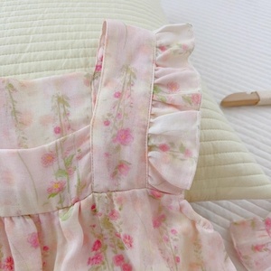 Bamboo Cotton Printed Women's Pajamas Custom Label Wholesale Soft Breathable <strong>Plus</strong> <strong>Size</strong> Women's Pajamas Short Two-piece Set