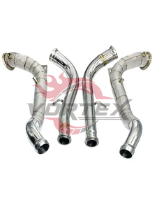 Convertidor Catalítico Vortex de Alto Rendimiento 4.0T, Tubo de Escape SS304 de 1.5mm de Espesor con Acabado Azul Quemado para Mercedes Benz G63 W464 - Product Image 5