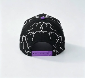 Gorra de Papá de 6 Paneles con Visera Curva, Algodón Lavado, Bordado 3D, Rayo Gótico, Esqueleto, Mano, Punk, Hip Hop, Urbano, OEM, Fábrica Mayorista - Product Image 4