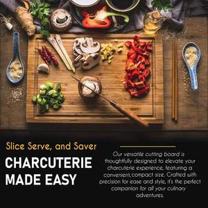 เขียงอเนกประสงค์ทำจากไม้ธรรมชาติทนทานต่อการแตกใช้ในครัวเขียงทนทานต่อการใช้งานยาวนาน - Product Image 6