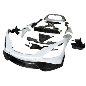 Kit de cuerpo de fibra de carbono estilo <span class=keywords><strong>765LT</strong></span> para <span class=keywords><strong>Mclaren</strong></span> 720S mejorado <span class=keywords><strong>765LT</strong></span> parachoques delantero parachoques trasero alerón trasero guardabarros tubo de escape - Product Image 1