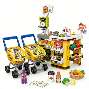 Juguete de Caja Registradora con Escáner, Supermercado, Tienda de Abarrotes, Mostrador de Compras, Cesta de Compras, Juego de Imitación de Mercado, Juguetes Educativos para Niños - Product Image 2