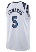 Grosir Pakaian Pria Berkualitas Tinggi # 5 EDWARDS Jersey Basket Bordir Jersey Kustom