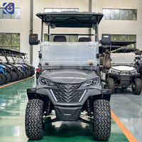 Voiturette de golf à essence CAMP 4 places, buggy de golf de luxe, voiturette de golf à essence économique pour les terrains de golf, les stations balnéaires et les hôtels