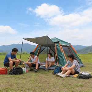 Portable <b>Instant</b> Setup 2 Persons Four-Season Double Layer Camping | PU Coated Oxford Fabric | Automatic Pop-Up for Outdoor - Product Image 6