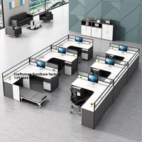 Table de travail de bureau en forme de L avec écran de séparation, lit de repos pliable, personnalisable, minimaliste