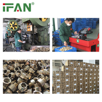 IFAN Raccords en laiton filetés NPT BSP femelle et mâle de 1/2 à 2 pouces, personnalisés pour la plomberie