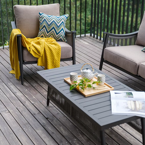 Ensemble <span class=keywords><strong>de</strong></span> meubles en corde tressée moderne pour l'extérieur, résistant aux intempéries, durable, <span class=keywords><strong>canapé</strong></span> <span class=keywords><strong>de</strong></span> luxe pour hôtel, <span class=keywords><strong>jardin</strong></span>, terrasse, cour - Product Image 2