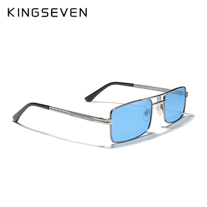 KINGSEVEN <span class=keywords><strong>2022</strong></span> Lunettes de soleil polarisées <span class=keywords><strong>pour</strong></span> hommes, monture vintage en alliage, design rectangulaire <span class=keywords><strong>pour</strong></span> la conduite et la pêche, lunettes de marque, protection solaire 760 - Product Image 2