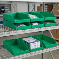 Bacs de rangement personnalisés pour showroom en feuille de polypropylène ondulé (PP) pour boîtes de stockage en polystyrène alvéolaire, conteneurs de picking en polystyrène alvéolaire, petits bacs