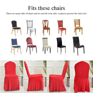 Sarung Kursi Benang Berkualitas Tinggi, Elastis, Tahan Aus, Kuat, Perlengkapan Pernikahan, Dekorasi Aula Perjamuan Pernikahan - Product Image 2