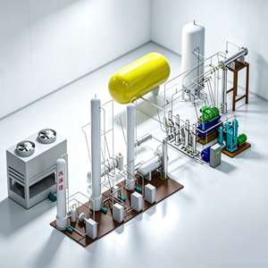 Equipo de Producción de CO2 de Larga Duración, 300 Kg/H, Equipo de Síntesis de Amoníaco con CO2, con Botella de Gas - Product Image 6