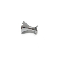 Finition chromée Diamètre 20mm x 26mm Bouton de tiroir Matériau en alliage de zinc Bouton rond plat et poignée Meubles d'armoire