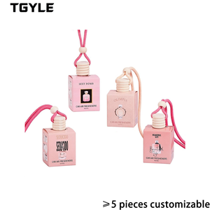 Individuelles Logo Hängender Glas-Mini-Lufterfrischer mit Natürlicher Verdampfung Langanhaltender Duft & Geruchsentfernung für Auto-Nutzung - Product Image 1