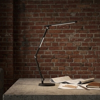 Lampe de bureau LED à intensité variable, protectrice des yeux, avec bras articulé réglable en aluminium, lumière de lecture avec commande tactile, 3 températures de couleur