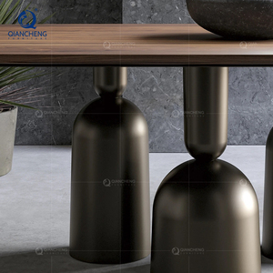 Juego de Mesa de Comedor de Placa de Roca Minimalista Moderno Personalizable, Metal en Forma de Tira Creativo de Alta Gama para <span class=keywords><strong>Restaurante</strong></span> - Product Image 4