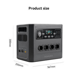 DEMUDA M10 2400W 1920Wh LiFePO4 สถานีไฟฟ้าพกพา ชาร์จเร็ว ความจุสูง 75000mAh เครื่องกำเนิดไฟฟ้าพลังงานแสงอาทิตย์แบบพกพาสำหรับใช้งานกลางแจ้ง - Product Image 6