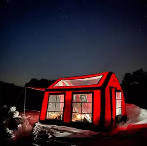 مخصص متعددة أشخاص نفخ منزل خيمة منفوخة بالهواء خيمة تخييم قابلة للنفخ في الهواء الطلق للماء خيمة