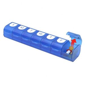 Boîte à pilules à 7 compartiments très vendue, boîte de rangement pour pilules tendance, porte-pilules en plastique - Product Image 3