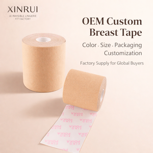XINRUI Nastro Adesivo Unisex per Sollevamento Seno, Nastro Trasparente Coesivo in Cotone per Matrimoni, Reggiseni Sportivi, Copricapezzoli - Product Image 1