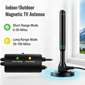 <span class=keywords><strong>Antenne</strong></span> <span class=keywords><strong>TV</strong></span> numérique magnétique intérieure/extérieure pour maison, <span class=keywords><strong>camping</strong></span>-car, <span class=keywords><strong>camping</strong></span>, 4K 1080P, avec interrupteur et amplificateur réglable - Product Image 2