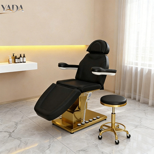 Table <span class=keywords><strong>de</strong></span> massage électrique avec commande au pied, appui-tête réglable, équipement <span class=keywords><strong>de</strong></span> salon <span class=keywords><strong>de</strong></span> beauté, table <span class=keywords><strong>de</strong></span> tatouage à 3 sections avec repose-bras - Product Image 4