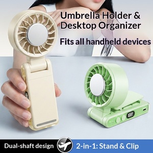 Ventilateur pliable à clipser, rechargeable 3000 mAh, avec compresse de glace semi-conductrice, rafraîchisseur <span class=keywords><strong>d</strong></span>'<span class=keywords><strong>air</strong></span> personnel portable - Product Image 4