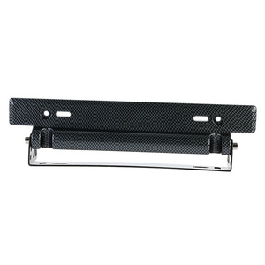 Soporte Universal para Matrícula de <span class=keywords><strong>Coche</strong></span> con Aspecto de Fibra de Carbono, Estilo Racing, Ángulo Ajustable, Soporte de Montaje Desplazable, Modificación DIY - Product Image 6