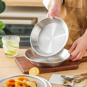 Disque multifonctionnel en acier inoxydable Snacks frits Plaque de filtre à huile de refroidissement Grille de vidange Panier à légumes Plateau d'égouttage - Product Image 5