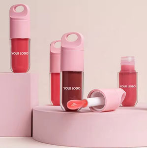 Gloss à lèvres végétalien personnalisé avec logo, huile de graines de framboise, bois de rose, <span class=keywords><strong>abricot</strong></span>, rose nude laiteux, hydratant, brillant, longue durée, porte-clés, soin des lèvres - Product Image 4