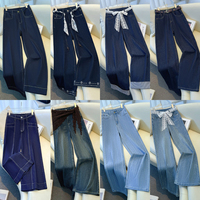 Jeans pour femmes très demandés, Nouveaux jeans droits taille haute amincissants pour femmes automne 2026, Vente en gros