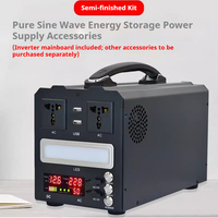 Station d'alimentation portable 300W-3000W avec onduleurs à onde sinusoïdale pure et système de batterie BMS, pour camping extérieur et alimentation de secours d'urgence AC UPS