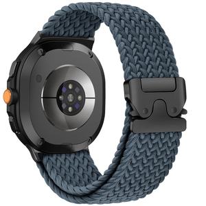 <span class=keywords><strong>Bracelet</strong></span> en nylon tressé 18mm 20mm 22mm pour Samsung Galaxy <span class=keywords><strong>Watch</strong></span> 8 7 6 5 4 <span class=keywords><strong>Bracelet</strong></span> élastique classique Boucle en métal <span class=keywords><strong>Bracelet</strong></span> de montre Charme - Product Image 4