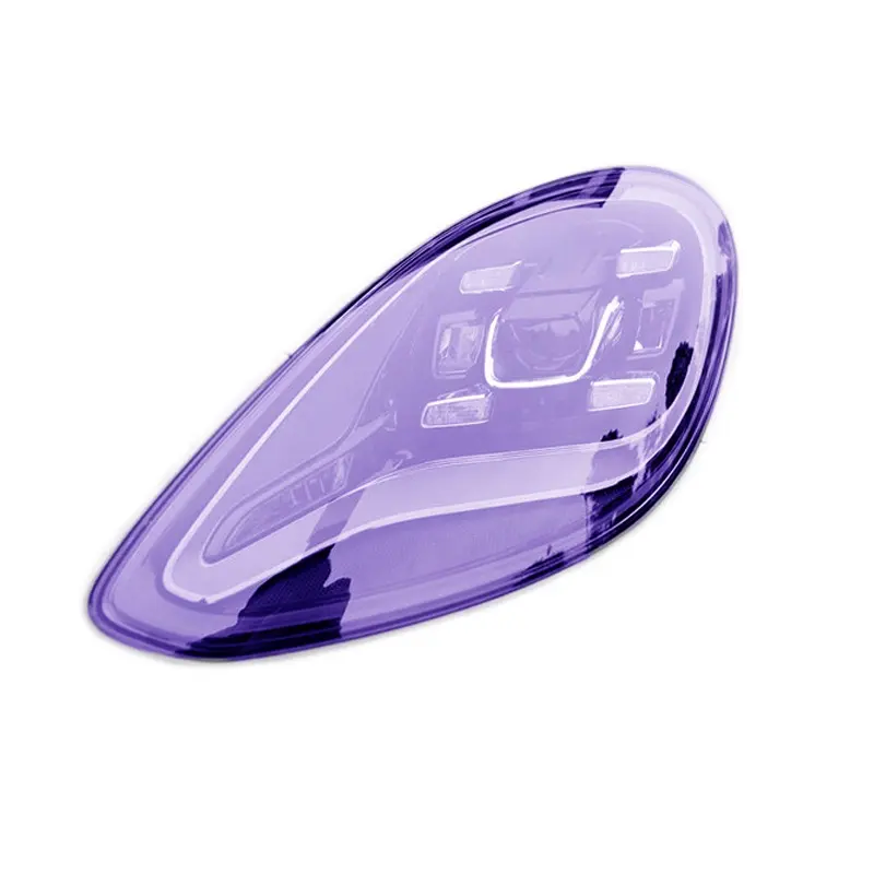 New Super Fashion UV Color Change Decor Car Lamp Film White To Black, Purple TPU Headlight PPF Film Photochromic Car Light Film