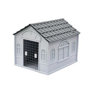 친환경 럭셔리 대형 플라스틱 애완 동물 사육장 방수 플라스틱 야외 개 집 - Product Image 3