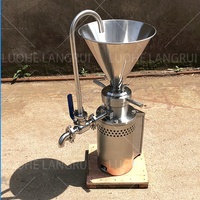 Beurre d'arachide amande noix sésame cacao noix gelée meulage émulsifiant vertical colloïde moulin Machine acier inoxydable 304 moteur