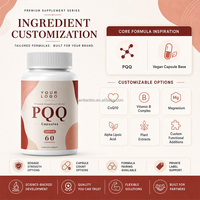Capsules de PQQ Marque Blanche Végétaliennes 60 Unités Complément Alimentaire Vente en Gros Fournisseur d'Usine Conditionnement en Bouteille Vrac