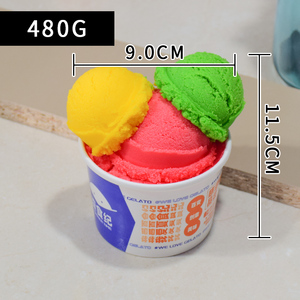 Factory Wholesale Simulation Ice Cream Ball Fake Model Dessert Shop Bar Display 3D Ice Cream Ball DIY - Product Image 3