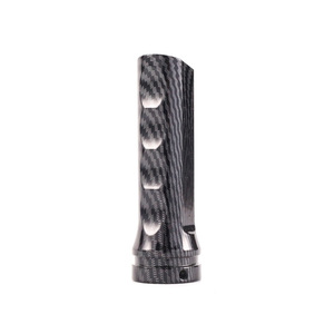 Aluminum Alloy Carbon Textured Handbrake Cover Universal Ergonomic <b>Knob</b> for Car Gear <b>Shift</b> - Product Image 1