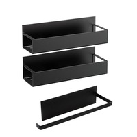 Étagère à épices magnétique moderne à un seul niveau pour réfrigérateur de cuisine, en métal, design élégant