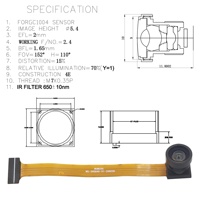Modul Kamera DVP CIS OV2640 2MP 70 Derajat Autofokus Mini Antarmuka MIPI 1980x1080P 30FPS MJPG