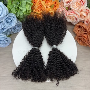 100 g/paquet en gros couleur différente 100% <span class=keywords><strong>cheveux</strong></span> humains 4a4b4c Texture Afro crépus extensions en vrac pour tresses de Salon ou usage quotidien - Product Image 4
