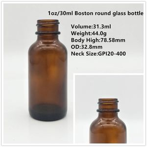 खाली जेनेरिक बोस्टन दौर 0.5oz 1oz 2oz 4oz 8oz एम्बर साफ नीले आवश्यक तेलों ग्लास ड्रॉपर की बोतलें - Product Image 2