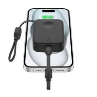 [Stock USA] Batterie externe magnétique 1500 mAh pour Apple Watch 10/9/Ultra, chargeur d'urgence USB-C porte-clés pour iPhone 15 16
