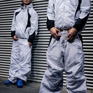 Ensemble de <span class=keywords><strong>jogging</strong></span> léger personnalisé 3m coupe-vent réfléchissant Survêtement en nylon Veste coupe-vent en nylon Ensemble de pantalons de survêtement - Product Image 3