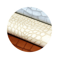 Cuir synthétique PU Laimont, grand motif crocodile, résistant à l'abrasion, pour sacs, sacs à main, chaussures