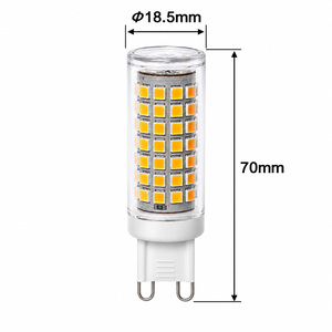 หลอดไฟ LED G9 ปรับแสงได้ รุ่นขายดี 230V 4W 5W หรี่แสงได้ SMD 2835 ได้รับการรับรองมาตรฐาน CE หลอดประหยัดพลังงาน - Product Image 6