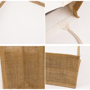 clear Cosmetic <strong>Jute</strong> Printed Shopping Quilted Cosmetic Fabric <strong>Tote</strong> <strong>Bag</strong> for Children Kids - Product Image 6