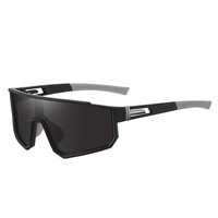 Nouvelles lunettes de soleil sport polarisées carrées à monture intégrale, colorées, pour le cyclisme et les activités de plein air, unisexe, monobloc